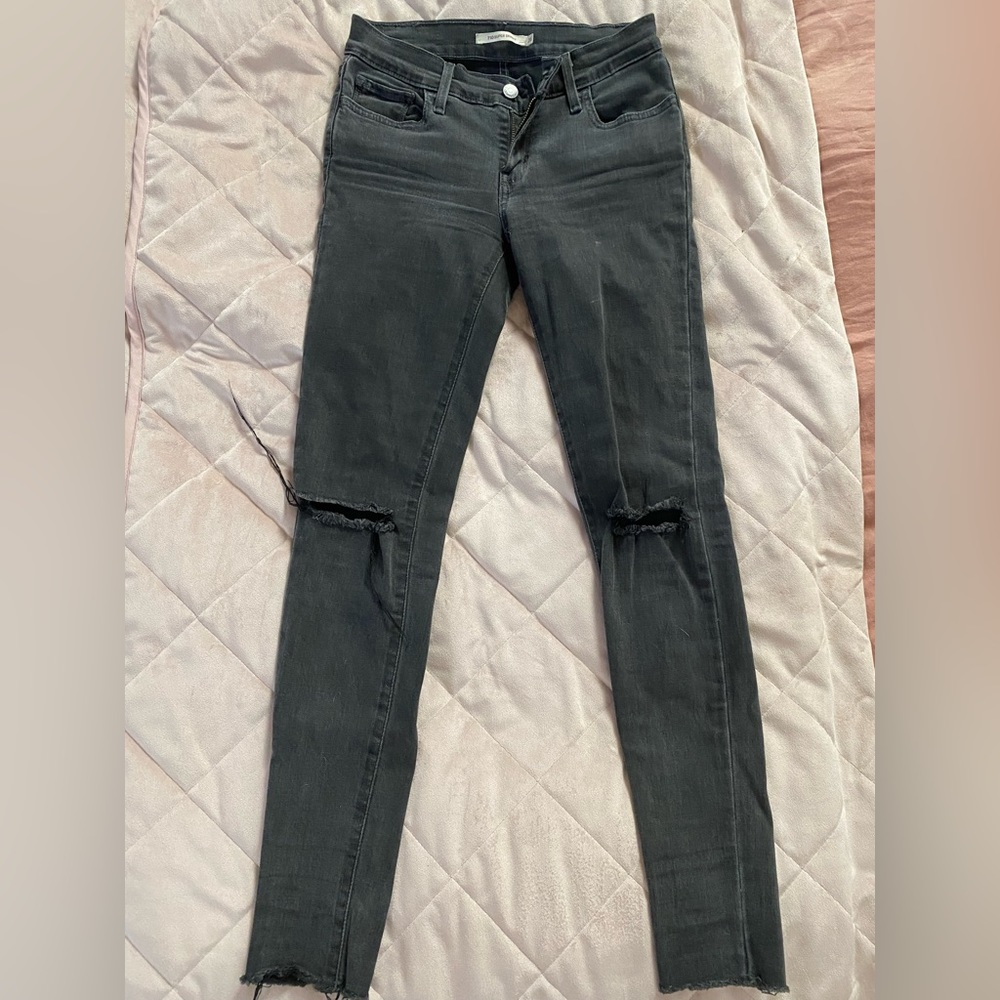 Levi’s 710 Super Skinny Black Jeans